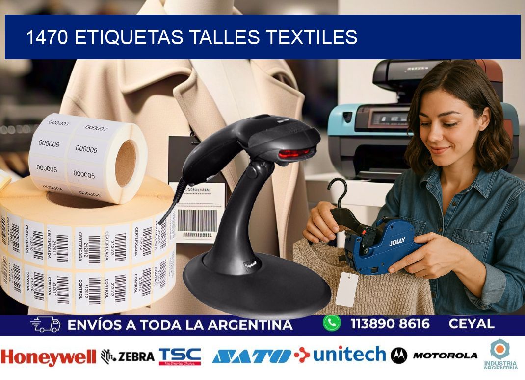 1470 ETIQUETAS TALLES TEXTILES