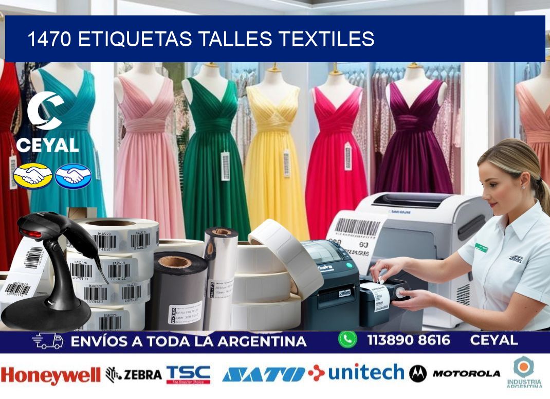 1470 ETIQUETAS TALLES TEXTILES