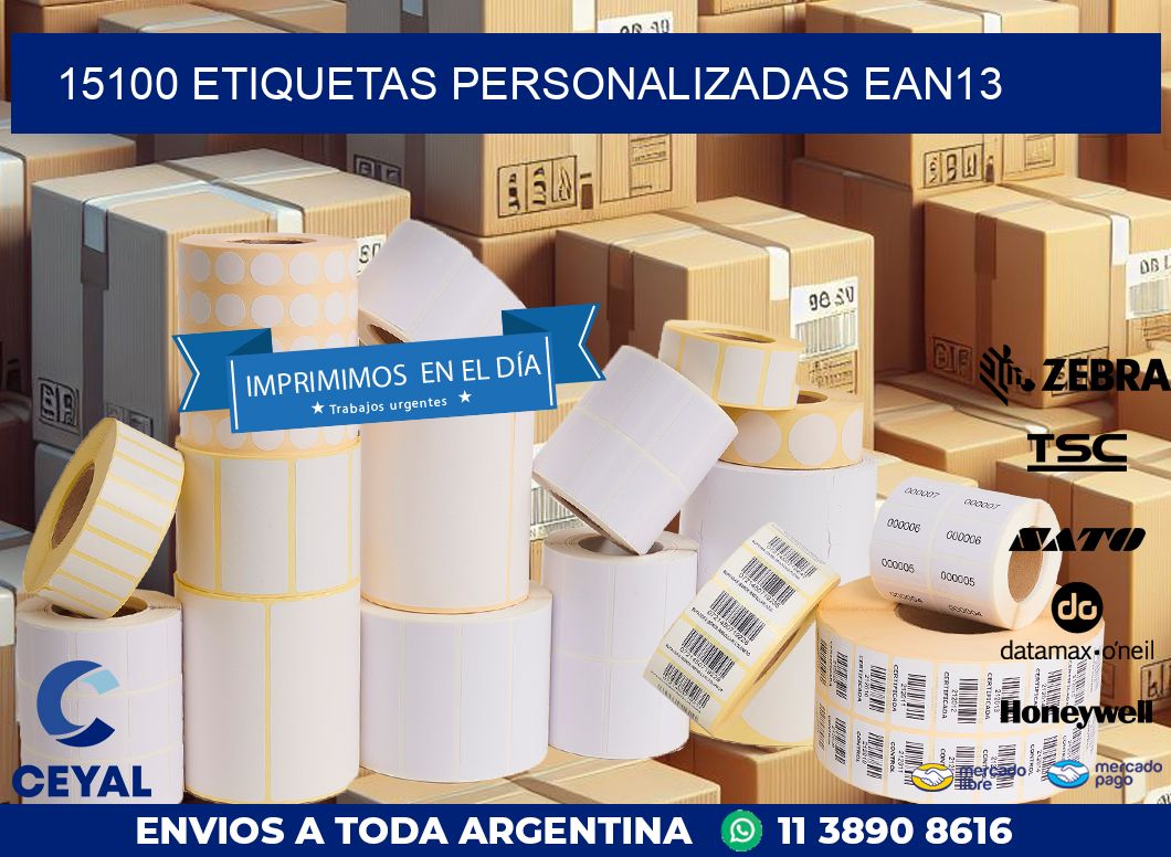 15100 Etiquetas personalizadas ean13