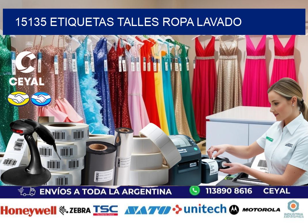 15135 ETIQUETAS TALLES ROPA LAVADO