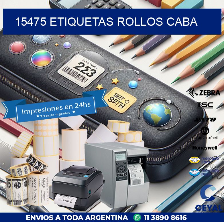 15475 etiquetas rollos CABA