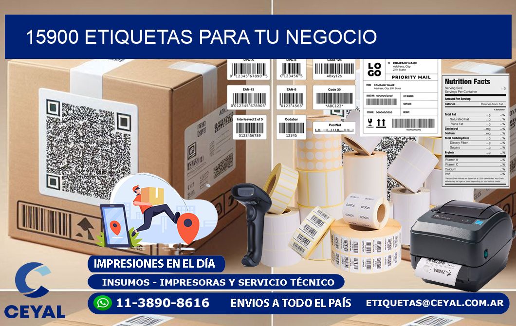 15900 etiquetas para tu negocio