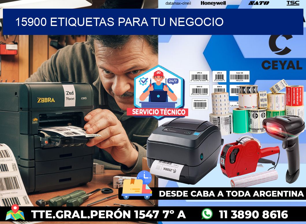 15900 etiquetas para tu negocio