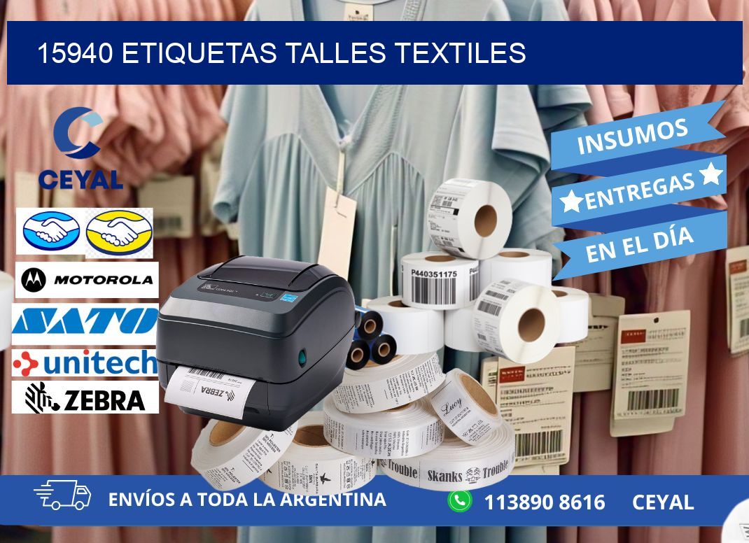 15940 ETIQUETAS TALLES TEXTILES
