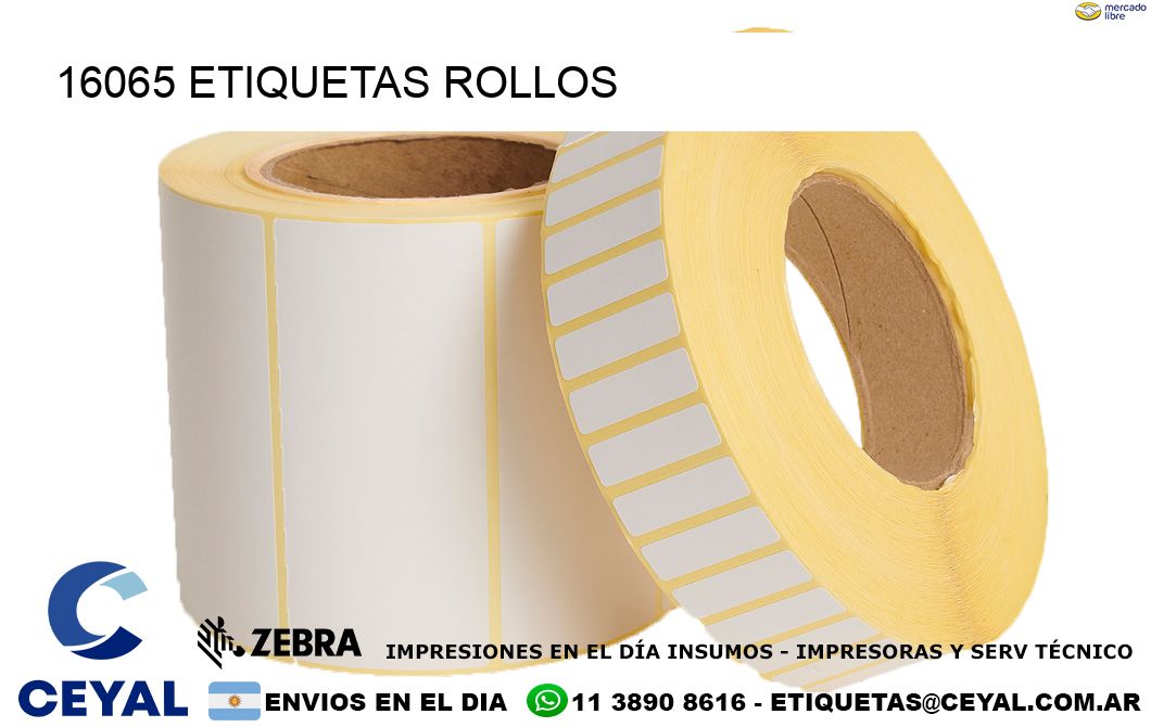 16065 etiquetas rollos