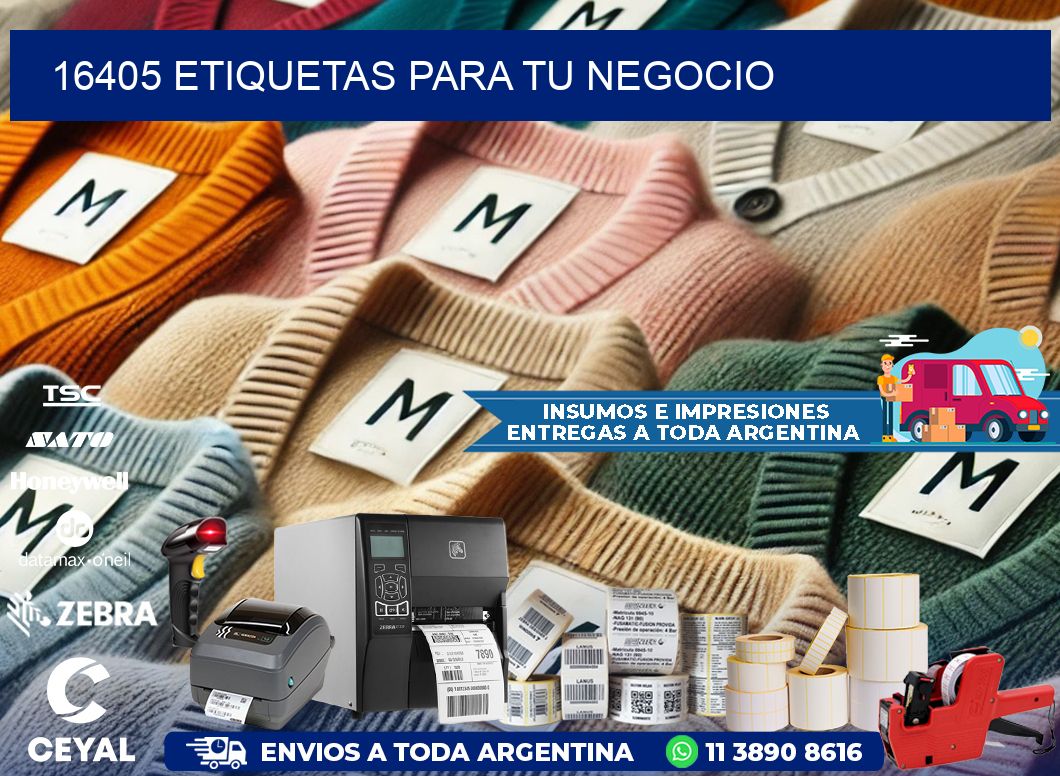 16405 etiquetas para tu negocio