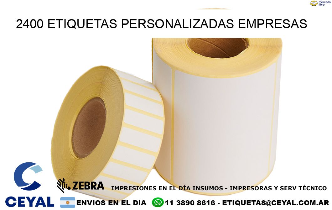2400 Etiquetas personalizadas empresas
