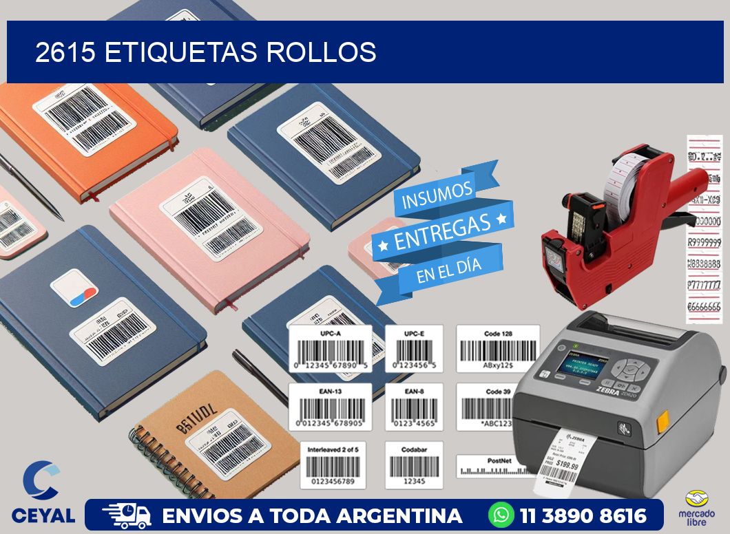 2615 Etiquetas rollos