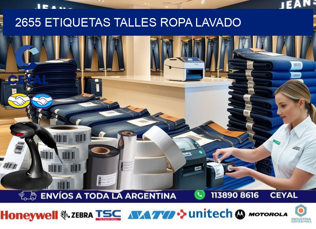 2655 ETIQUETAS TALLES ROPA LAVADO