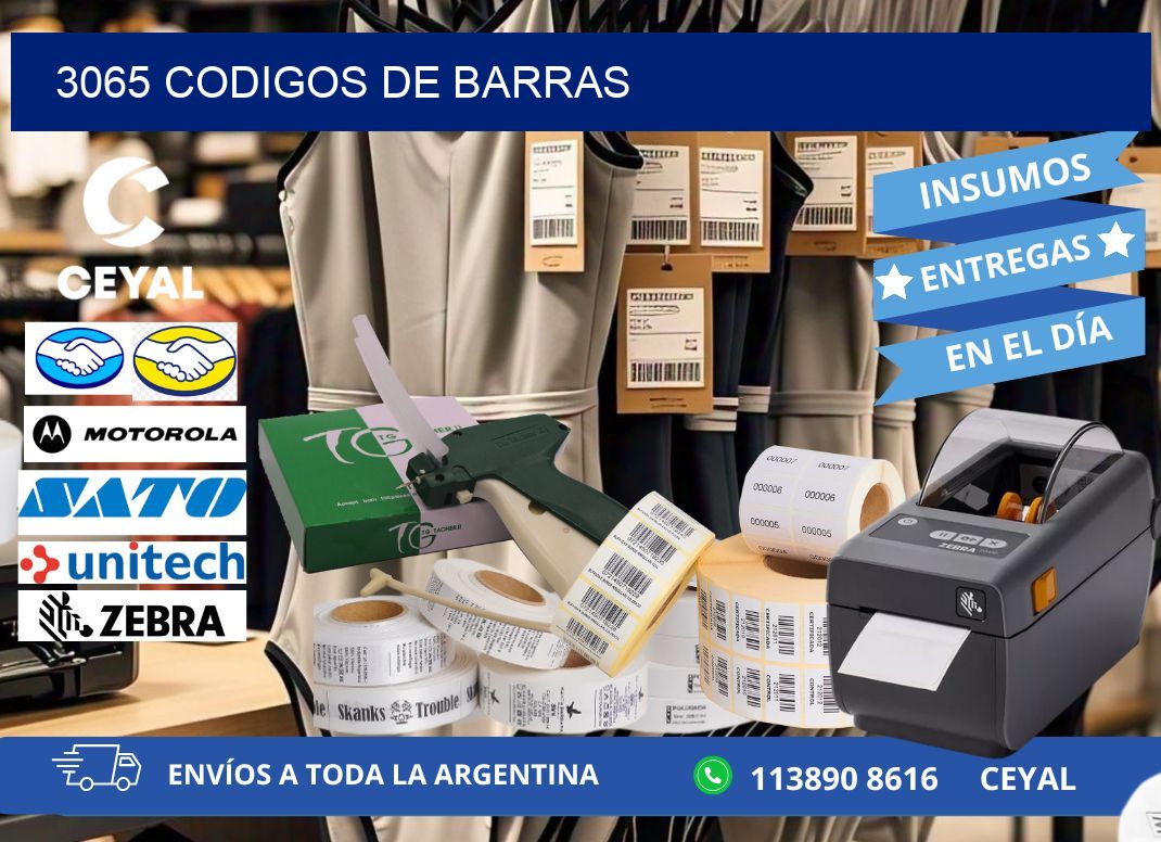 3065 CODIGOS DE BARRAS