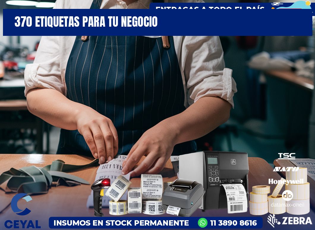 370 etiquetas para tu negocio