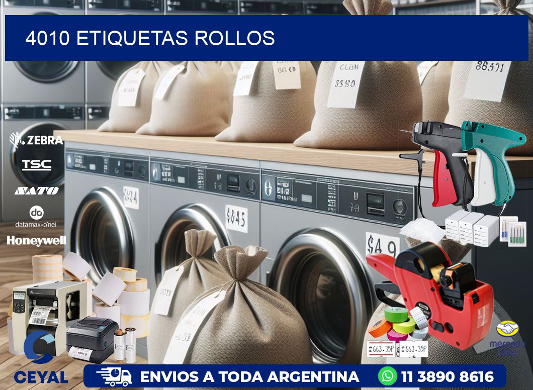 4010 etiquetas rollos