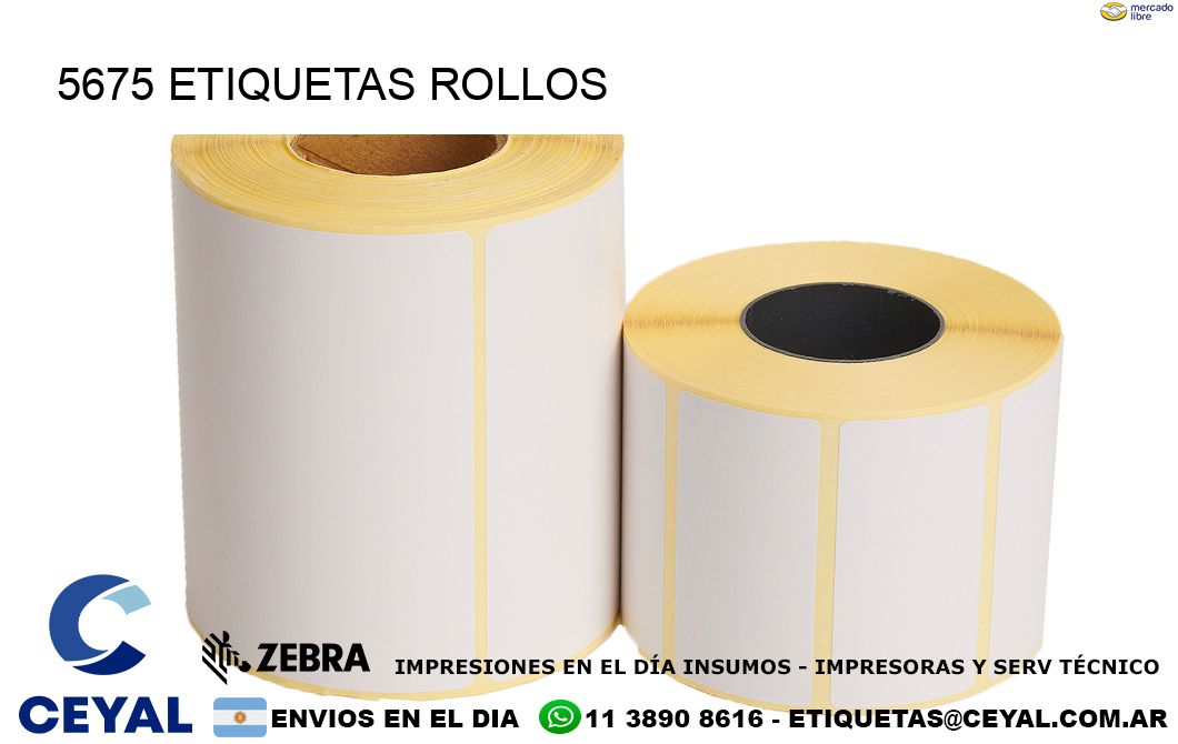 5675 etiquetas rollos