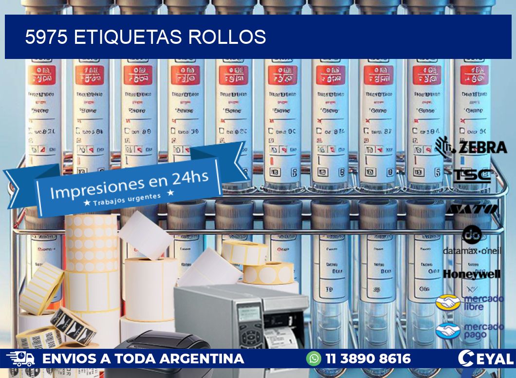 5975 etiquetas rollos