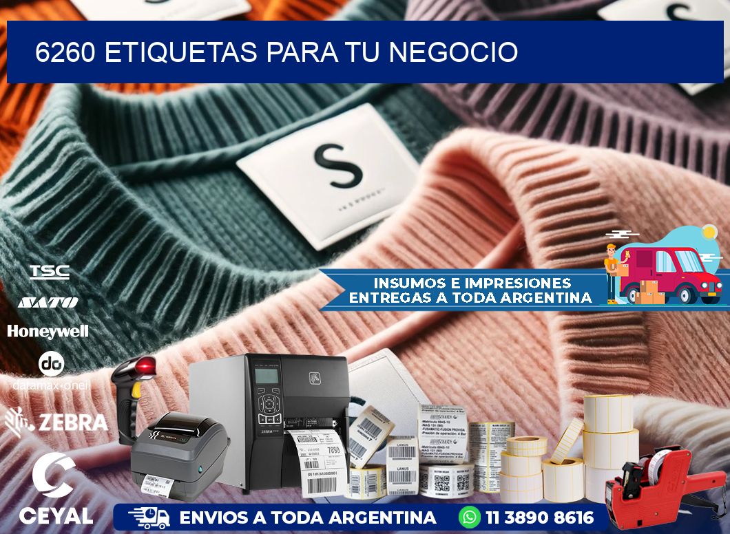 6260 etiquetas para tu negocio
