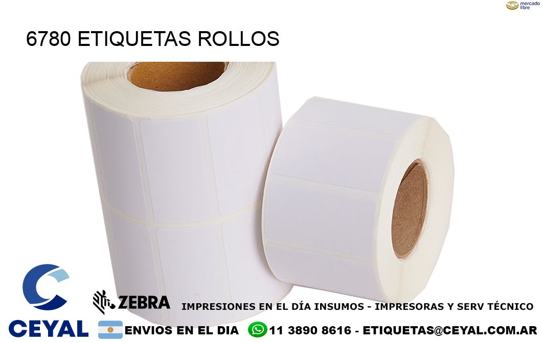 6780 etiquetas rollos