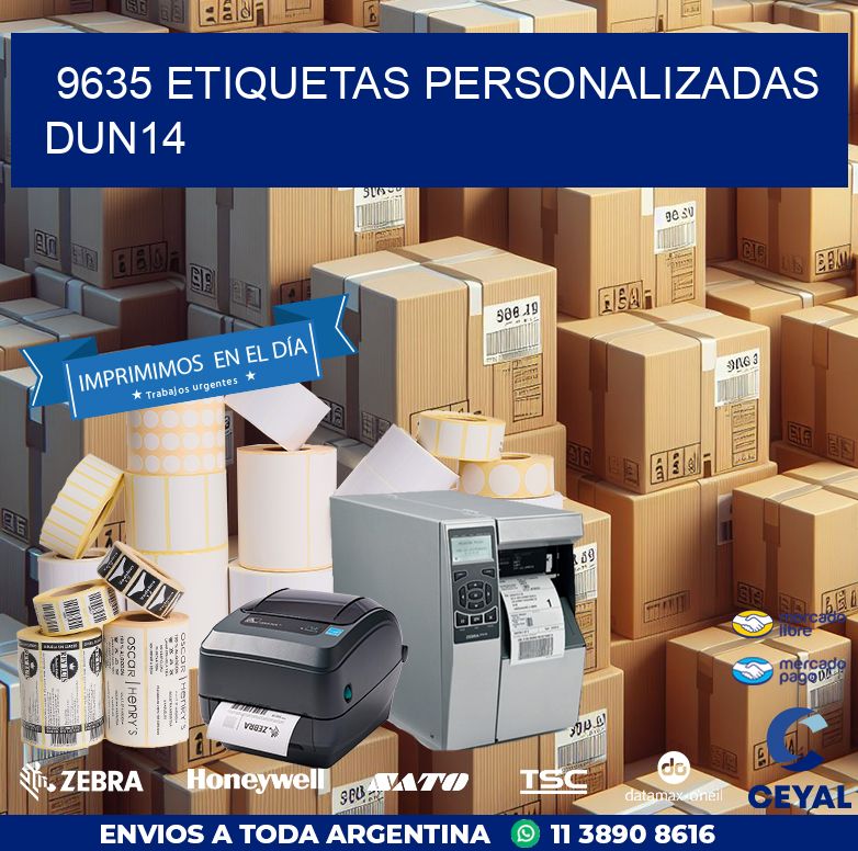 9635 Etiquetas personalizadas dun14