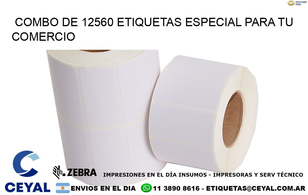 Combo de 12560 etiquetas especial para tu comercio