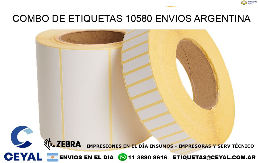 Combo de etiquetas 10580 ENVIOS ARGENTINA