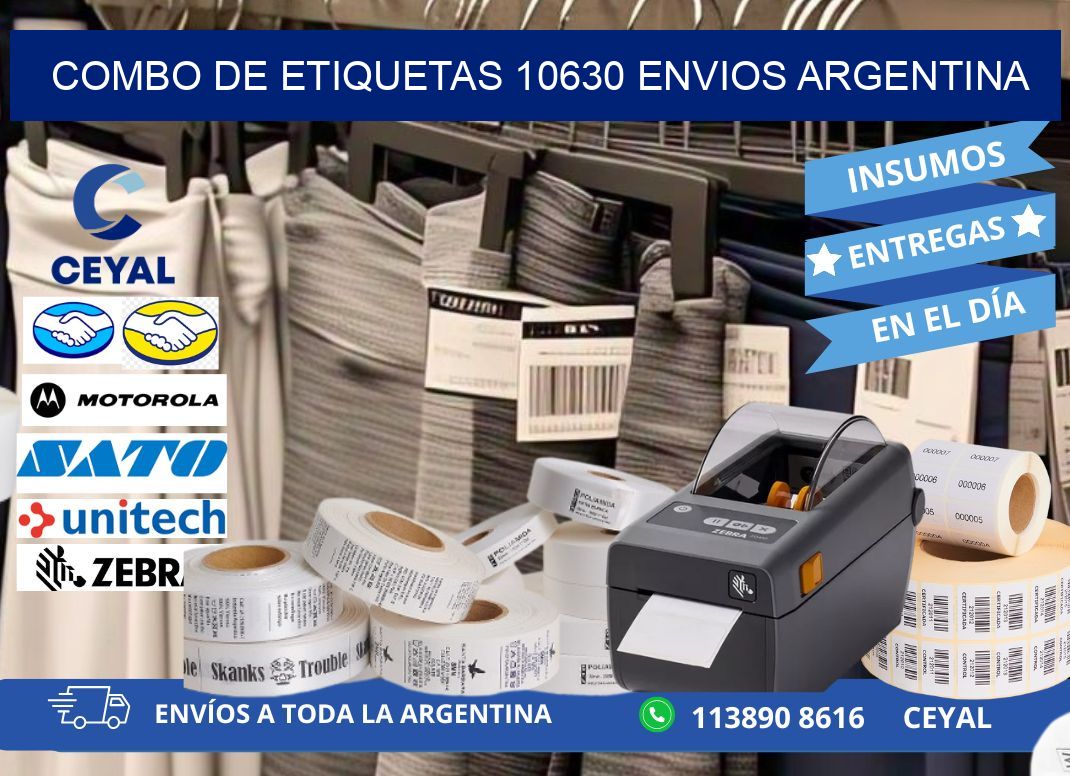 Combo de etiquetas 10630 ENVIOS ARGENTINA
