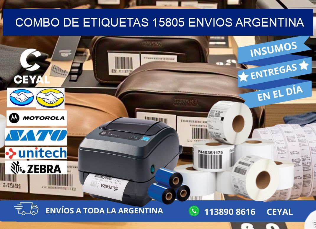 Combo de etiquetas 15805 ENVIOS ARGENTINA