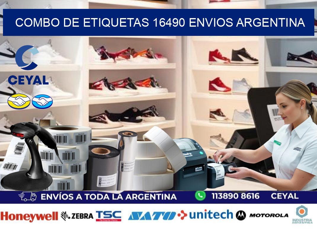 Combo de etiquetas 16490 ENVIOS ARGENTINA