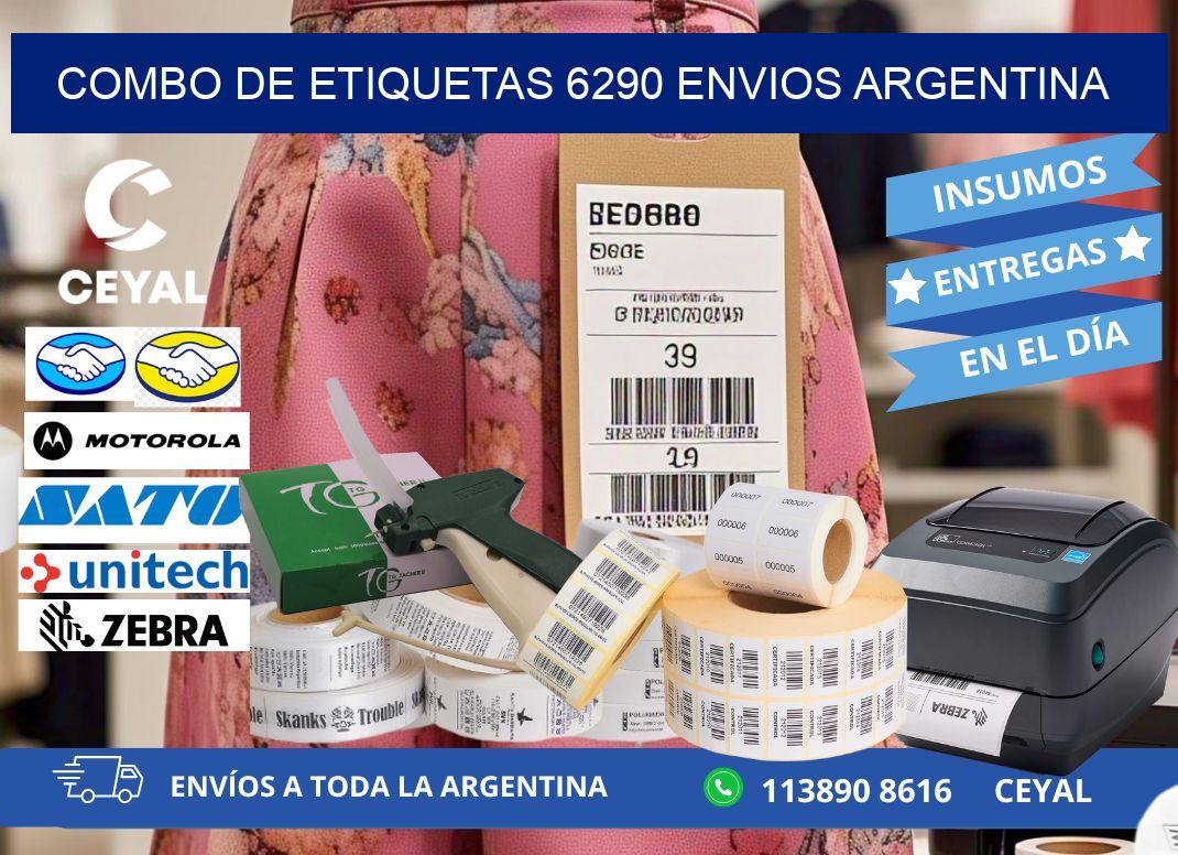 Combo de etiquetas 6290 ENVIOS ARGENTINA