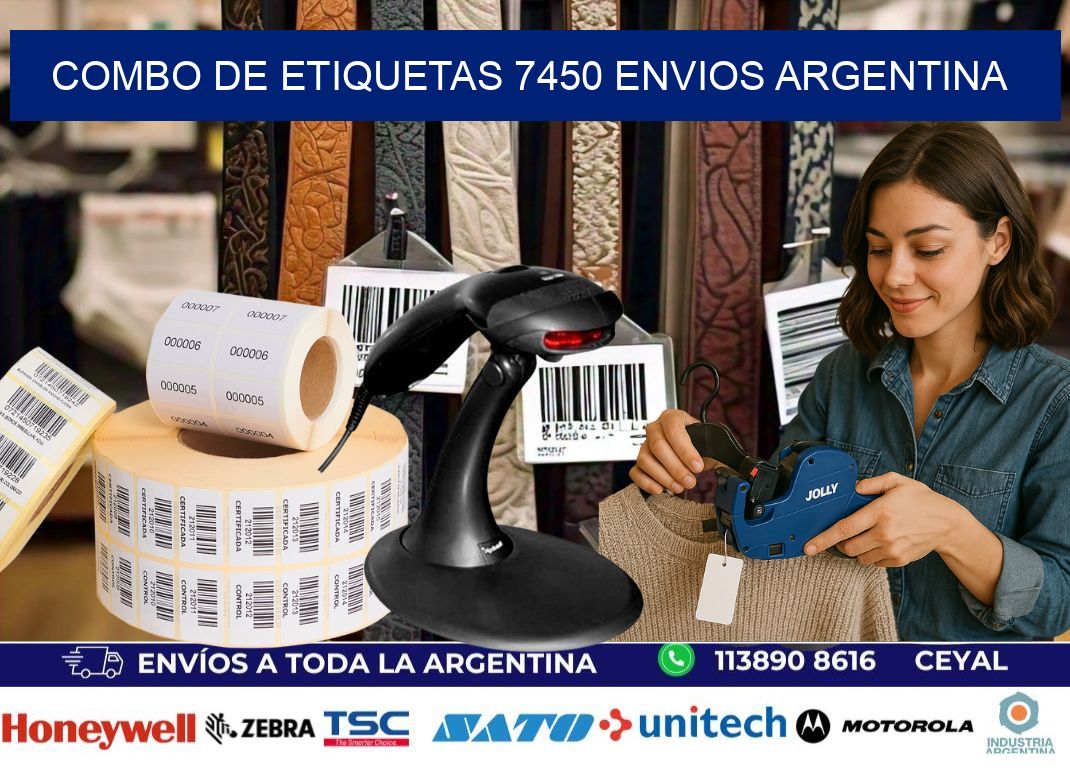 Combo de etiquetas 7450 ENVIOS ARGENTINA