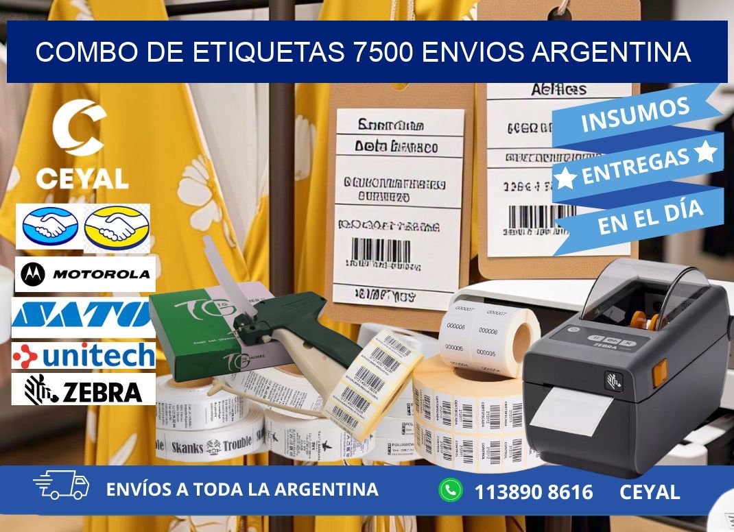 Combo de etiquetas 7500 ENVIOS ARGENTINA