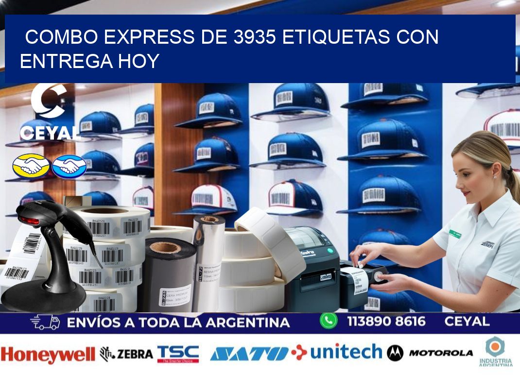 Combo express de 3935 etiquetas con entrega hoy