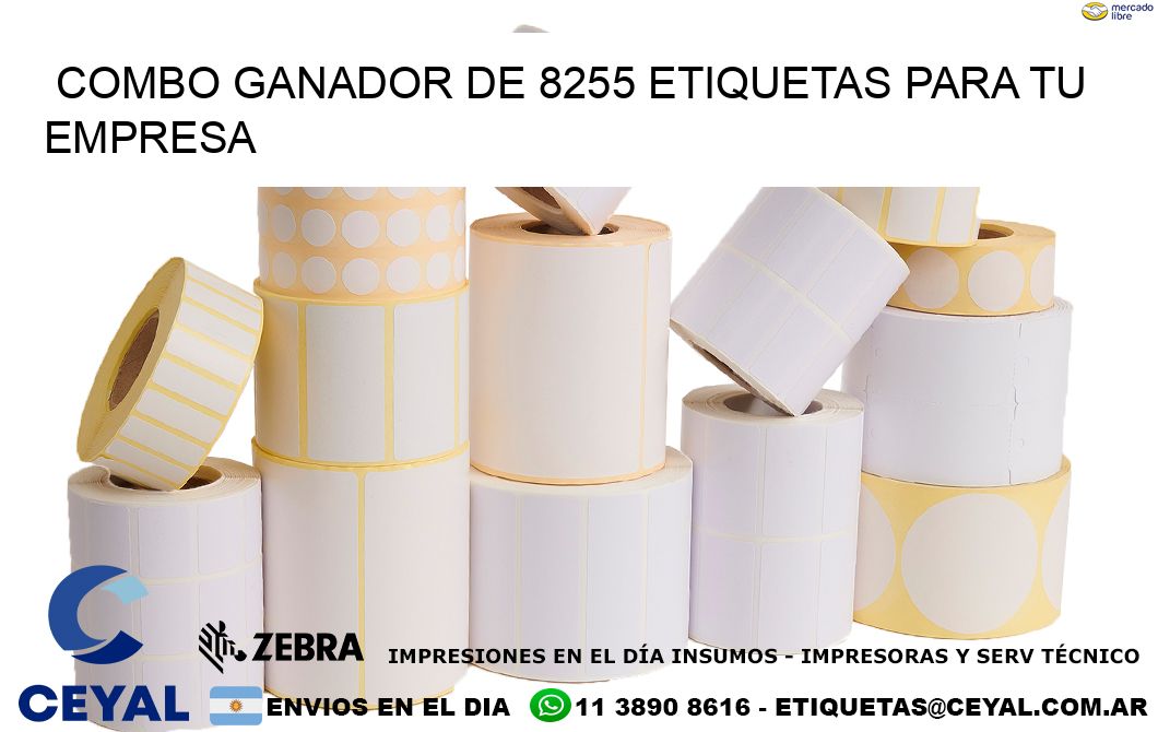 Combo ganador de 8255 etiquetas para tu empresa
