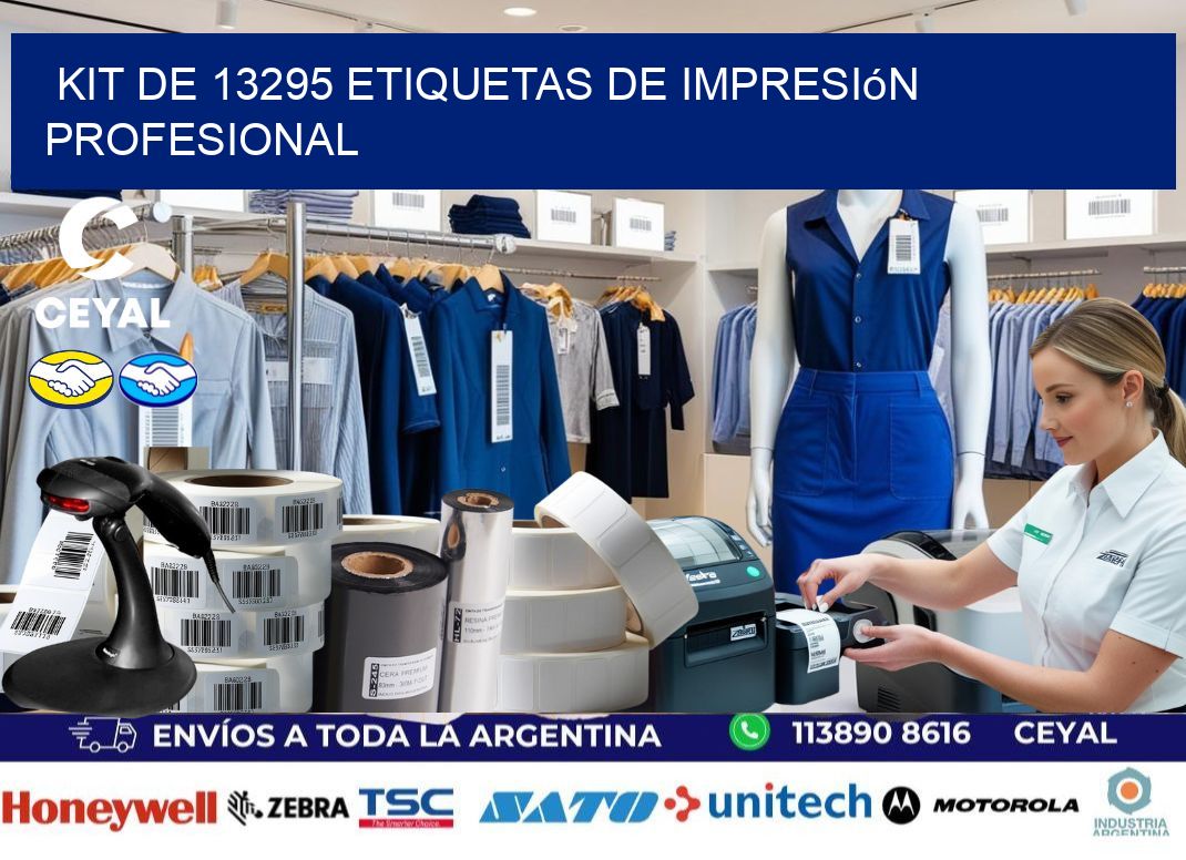 Kit de 13295 etiquetas de impresión profesional