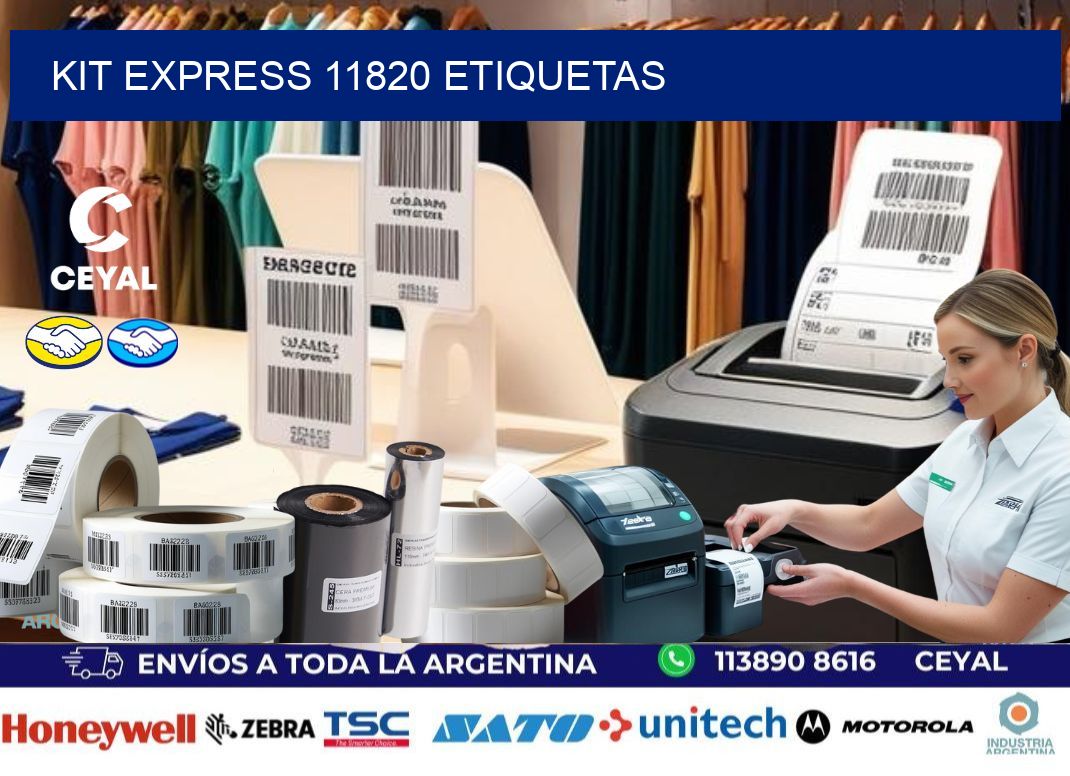 Kit express 11820 etiquetas