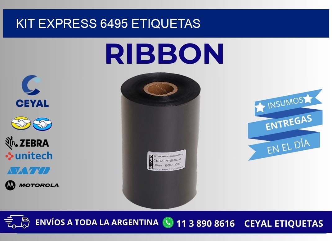 Kit express 6495 etiquetas