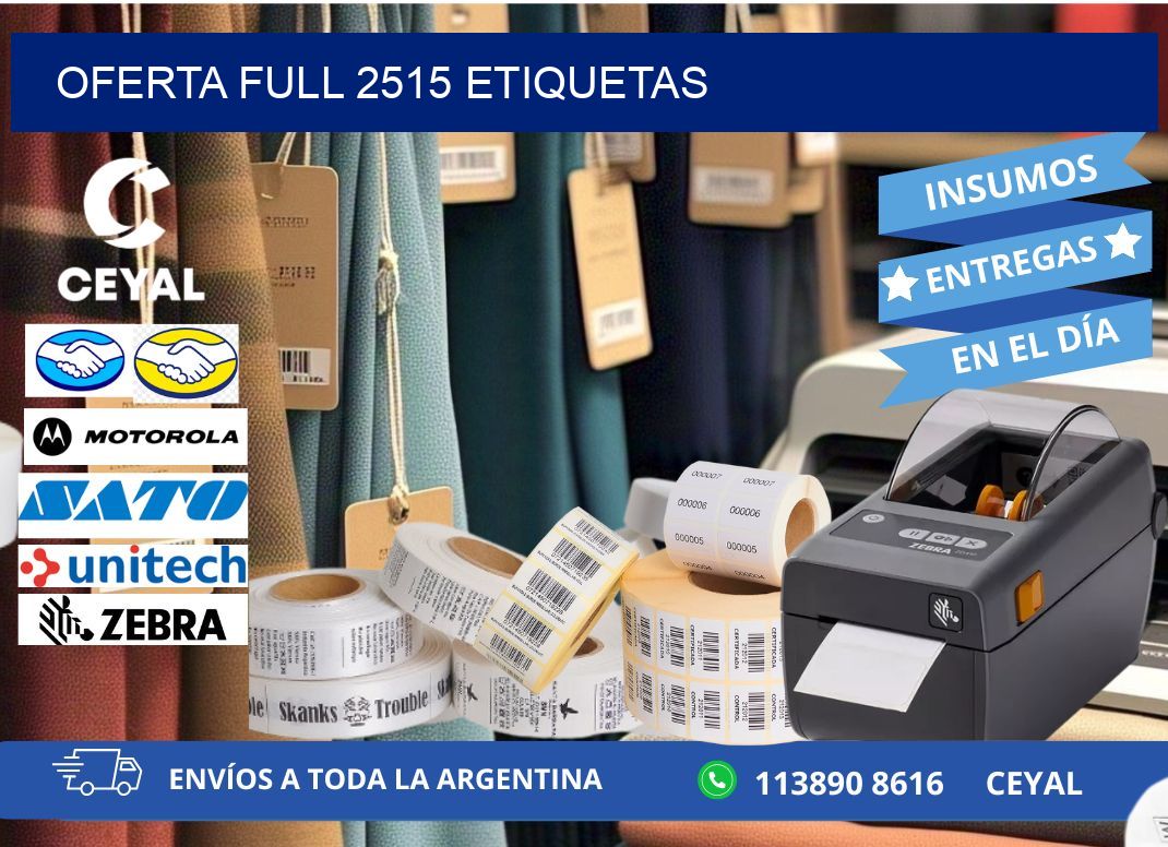 Oferta full 2515 etiquetas