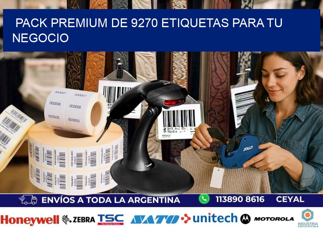 Pack premium de 9270 etiquetas para tu negocio