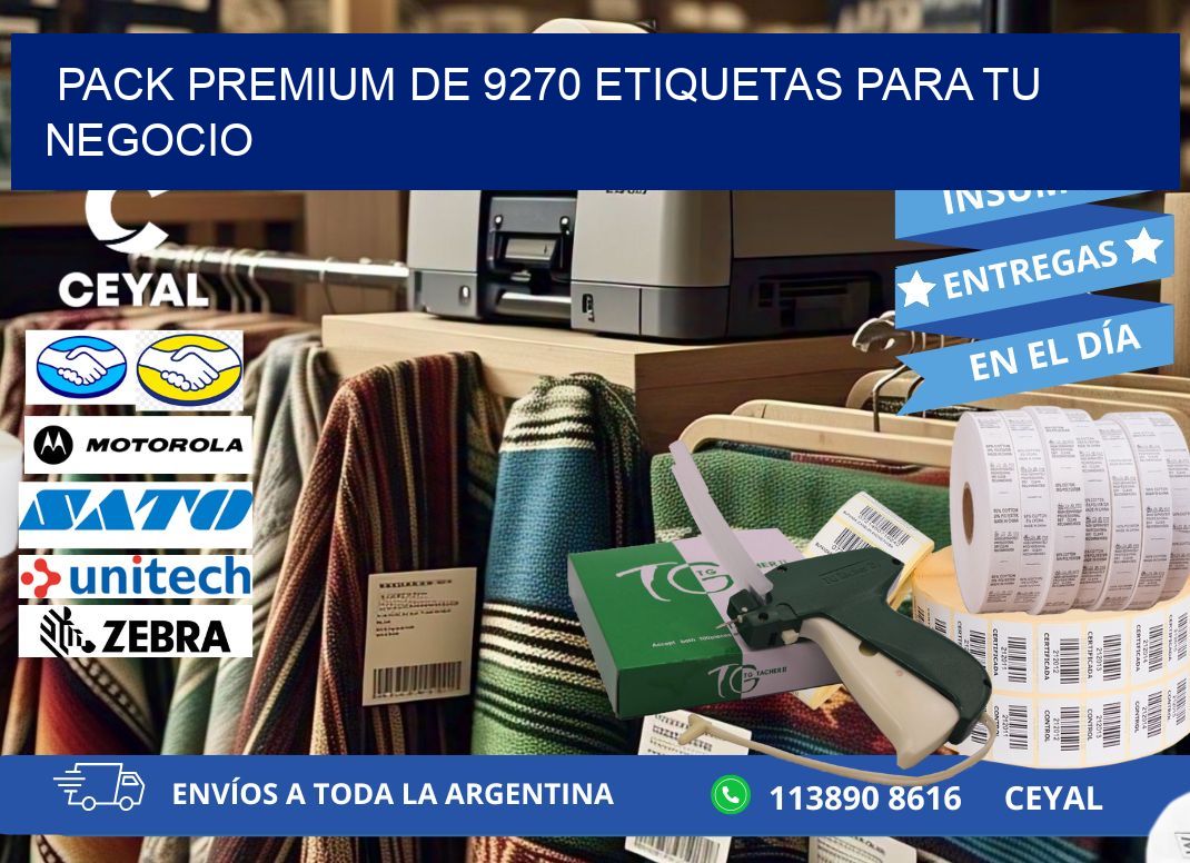 Pack premium de 9270 etiquetas para tu negocio