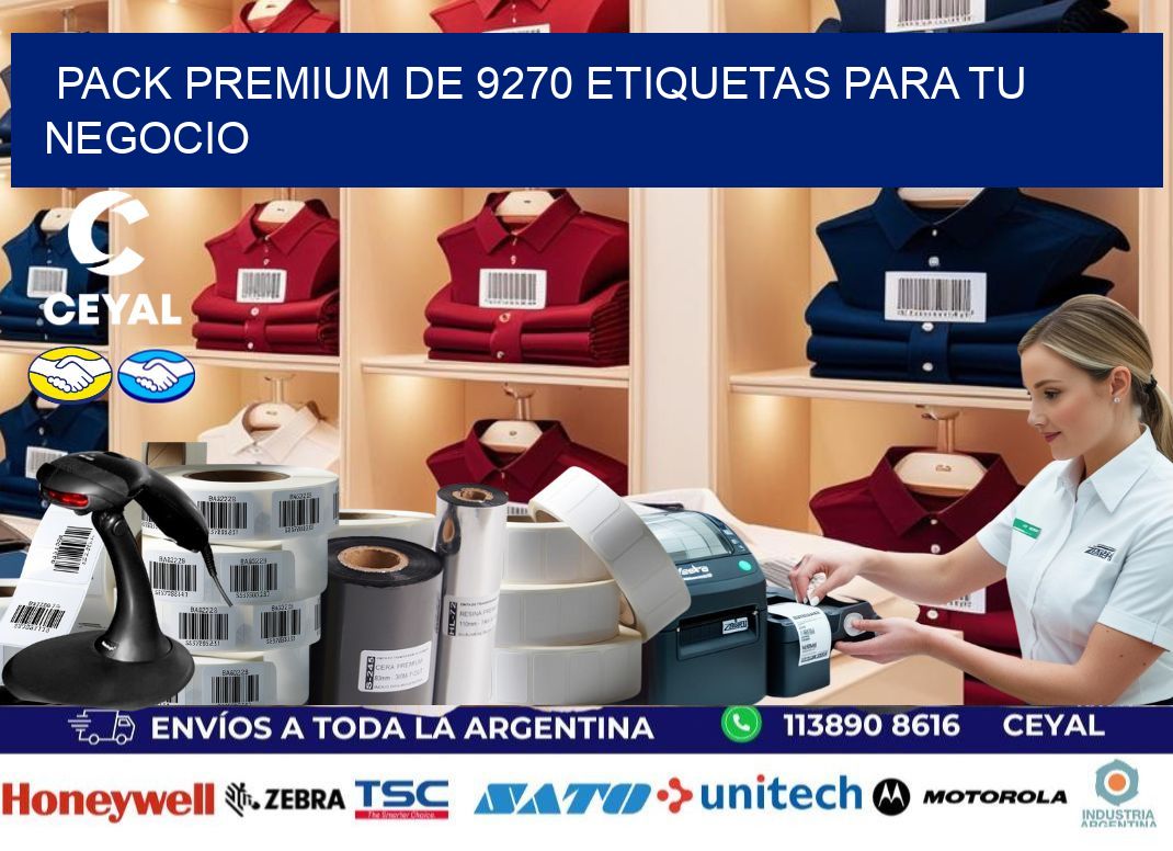 Pack premium de 9270 etiquetas para tu negocio