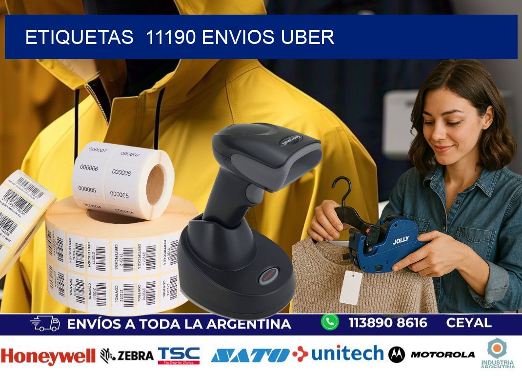 etiquetas  11190 ENVIOS UBER