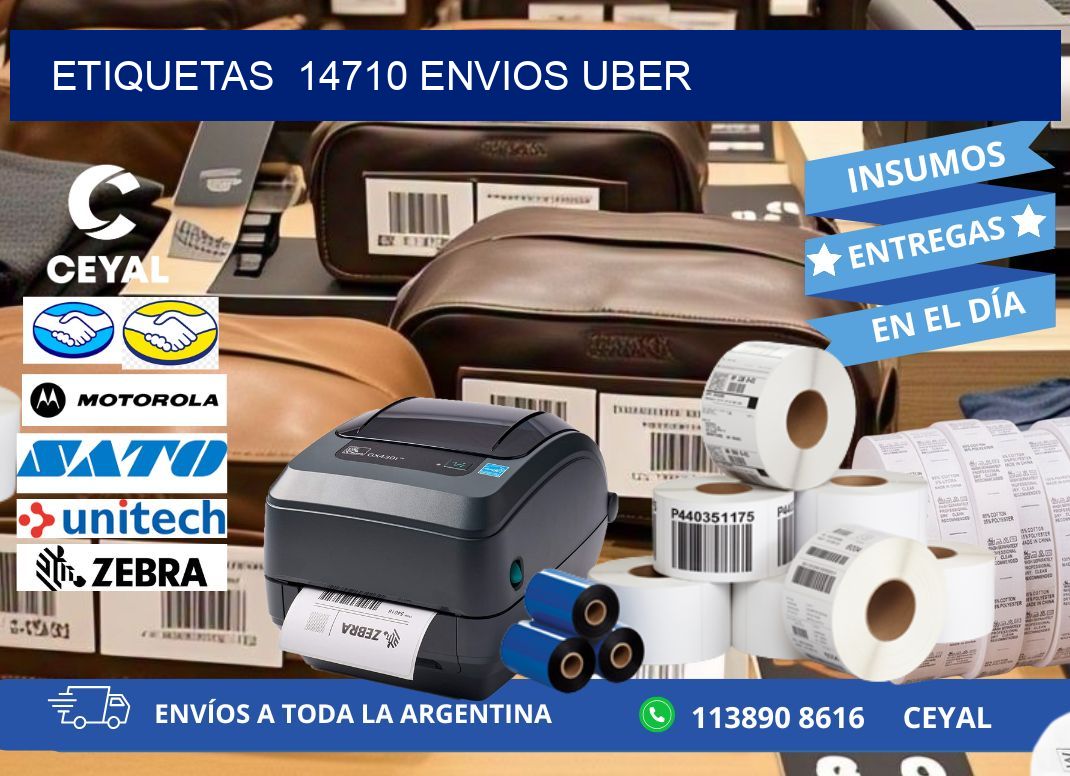 etiquetas  14710 ENVIOS UBER