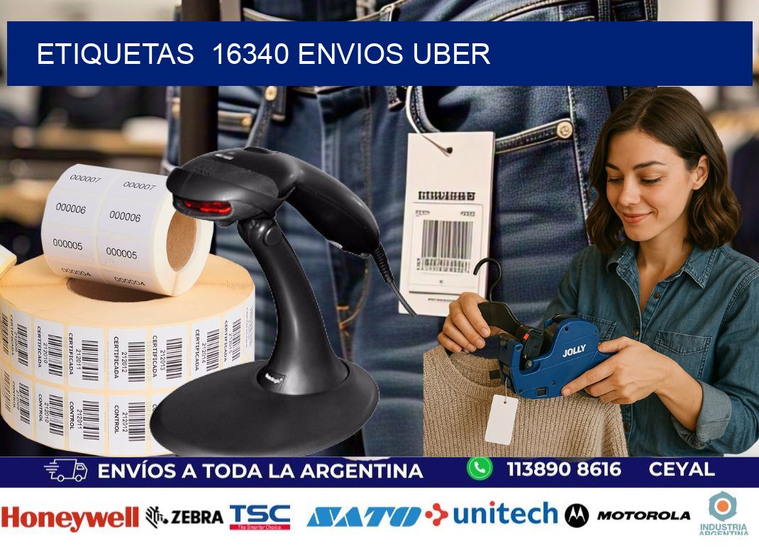 etiquetas  16340 ENVIOS UBER