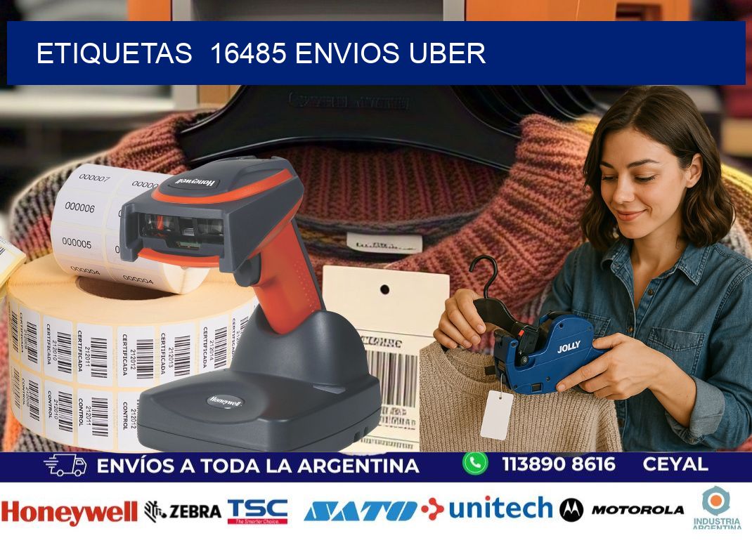 etiquetas  16485 ENVIOS UBER