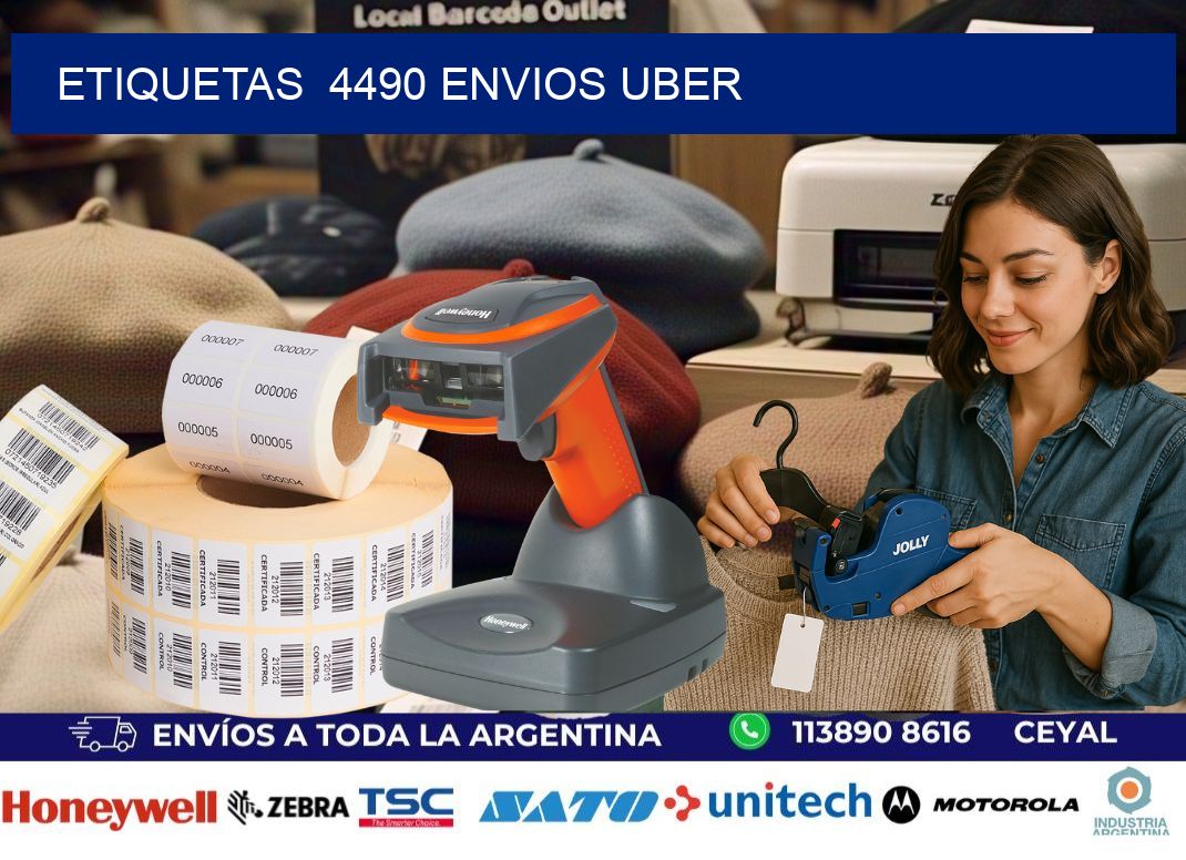 etiquetas  4490 ENVIOS UBER