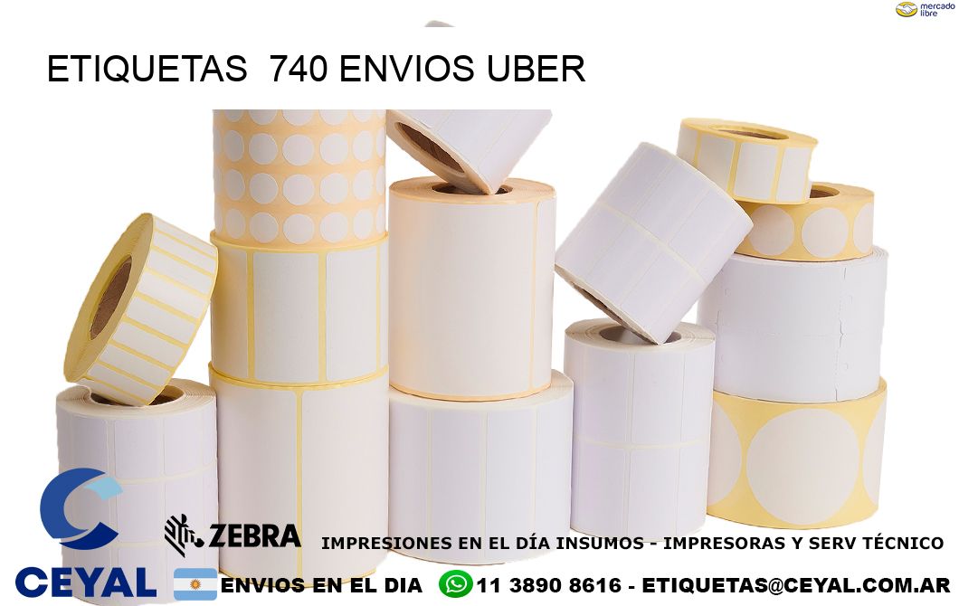etiquetas  740 ENVIOS UBER