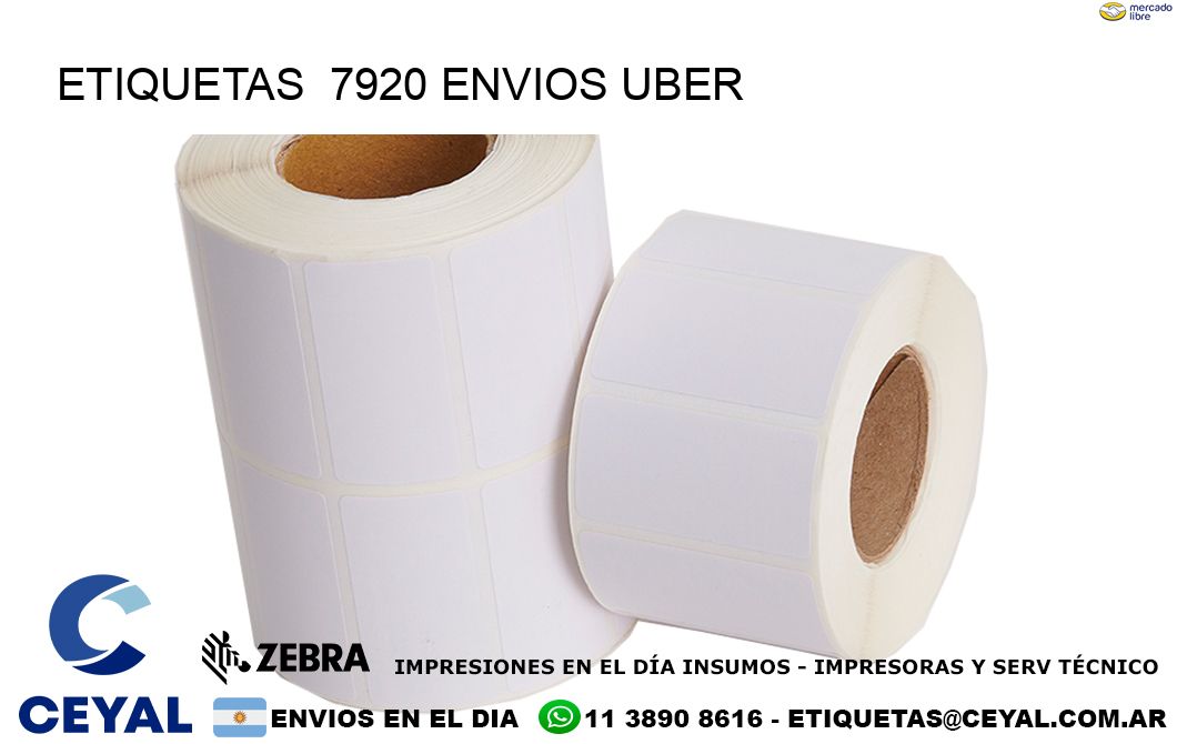 etiquetas  7920 ENVIOS UBER