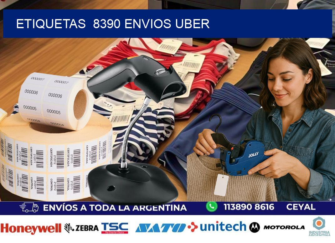 etiquetas  8390 ENVIOS UBER