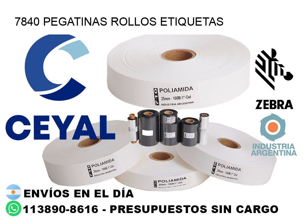7840 Pegatinas rollos etiquetas