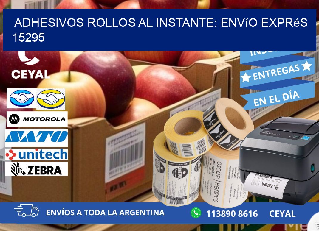 Adhesivos rollos al Instante: Envío Exprés 15295