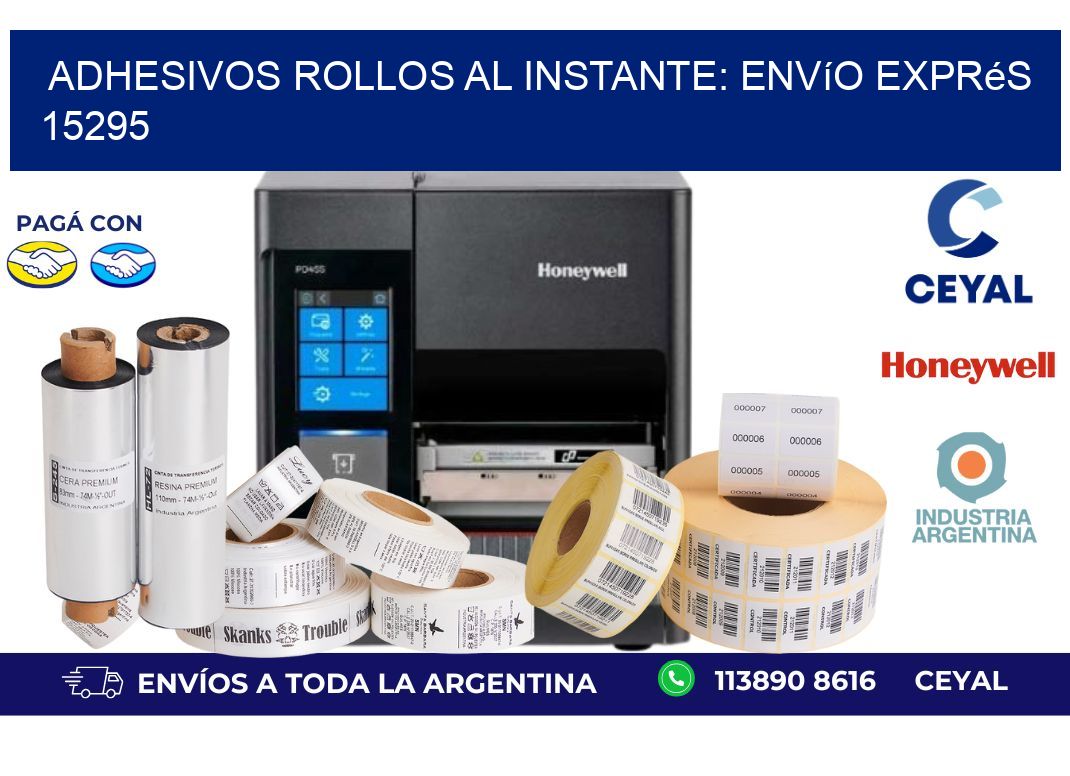 Adhesivos rollos al Instante: Envío Exprés 15295