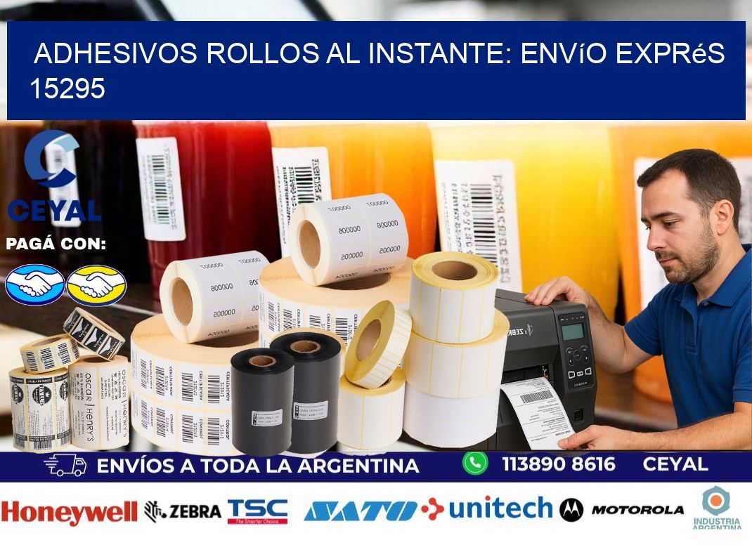 Adhesivos rollos al Instante: Envío Exprés 15295